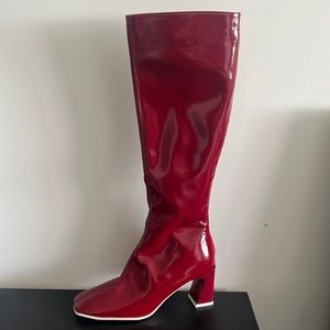 SHEIN RED BOOTS